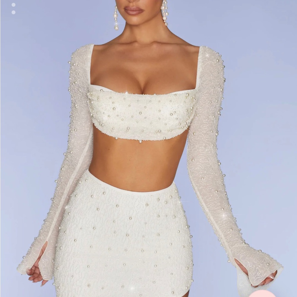OH POLY PEARL EMBELLISHED SET